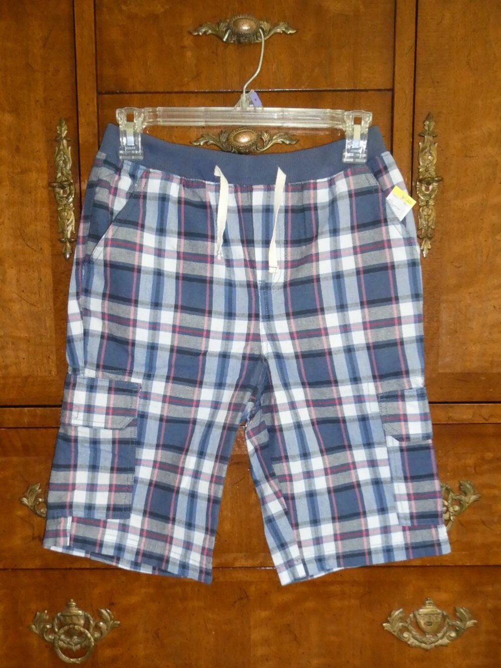 Sears Simply Styled Boys Plaid Shorts Size Large - NWT